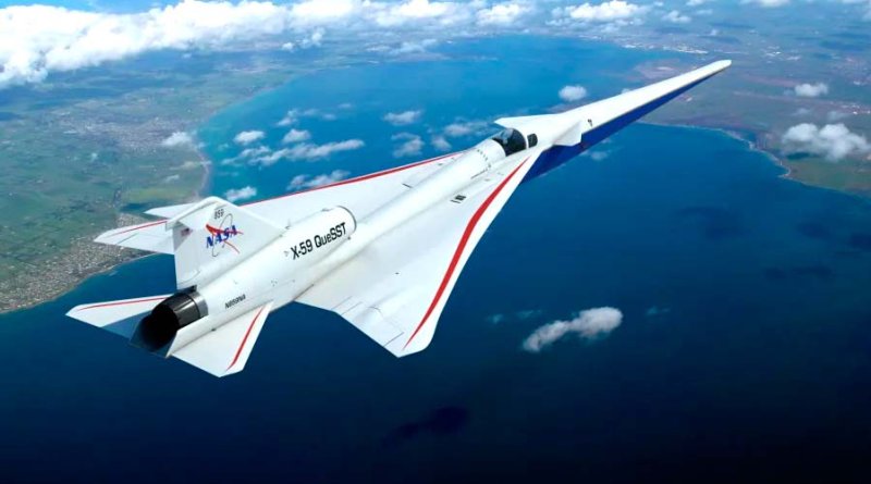 "X-59", el avión supersónico que la NASA pretende probar en 2023