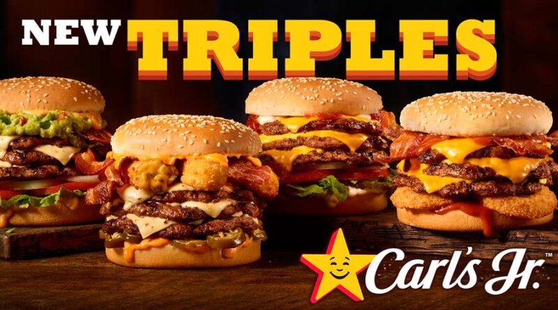 Carl's Jr. ® triplica el tamaño de sus emblemáticas hamburguesas y presenta la limonada de energía natural
