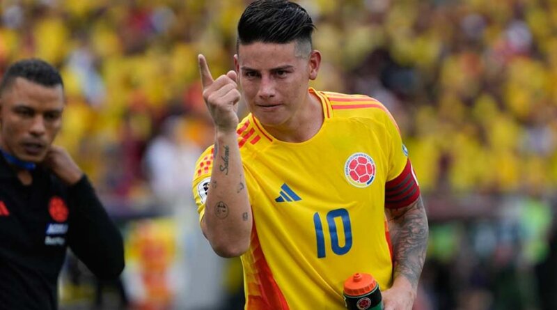James Rodríguez y Luis Díaz encabezan convocatoria de Colombia para enfrentar a Brasil y Paraguay