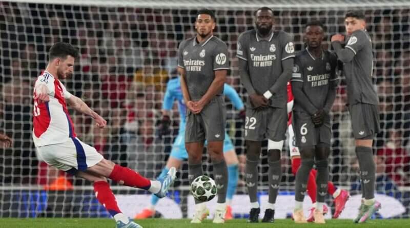 Arsenal golea al Real Madrid y lo pone contra las cuerdas en los cuartos de final de la Champions