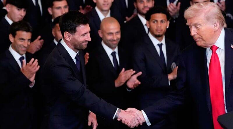 Donald Trump cree que Messi es mejor que Pelé en la visita de Inter Miami a la Casa Blanca
