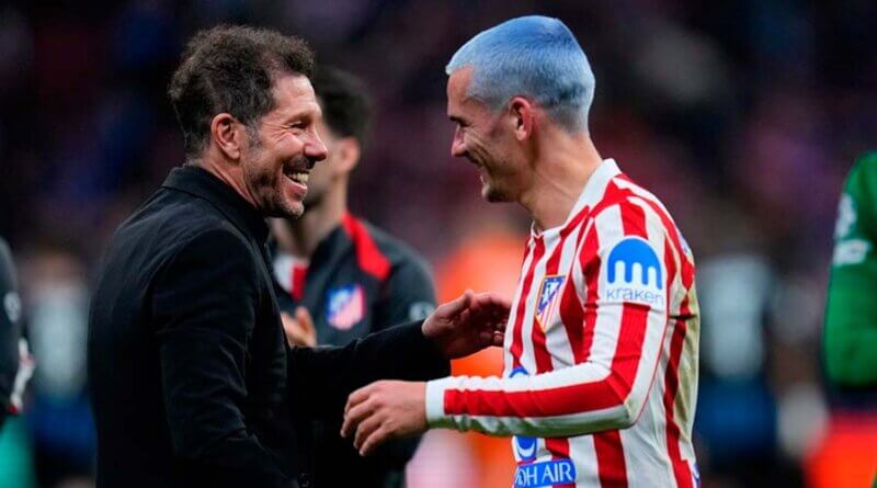Diego Pablo Simeone tuvo una anticipada despedida con Antoine Griezmann