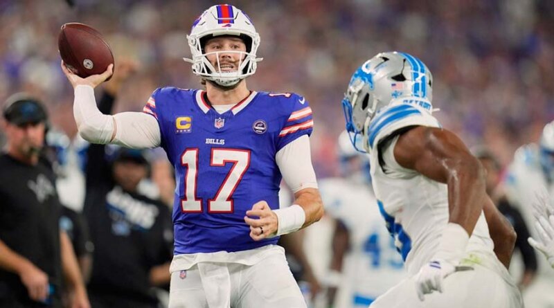 Josh Allen destroza a los Lions en la histórica inauguración del nuevo estadio de Buffalo